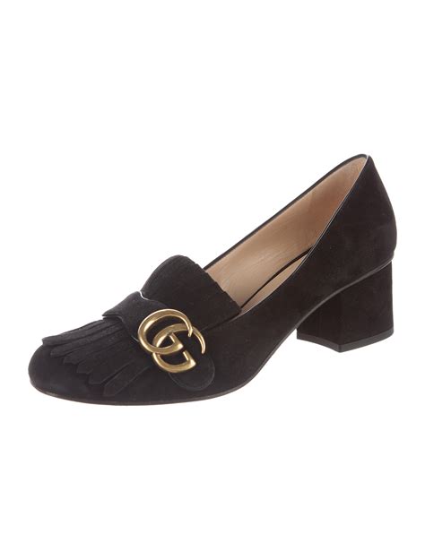 gucci marmont sale shoes|gucci marmont black suede shoes.